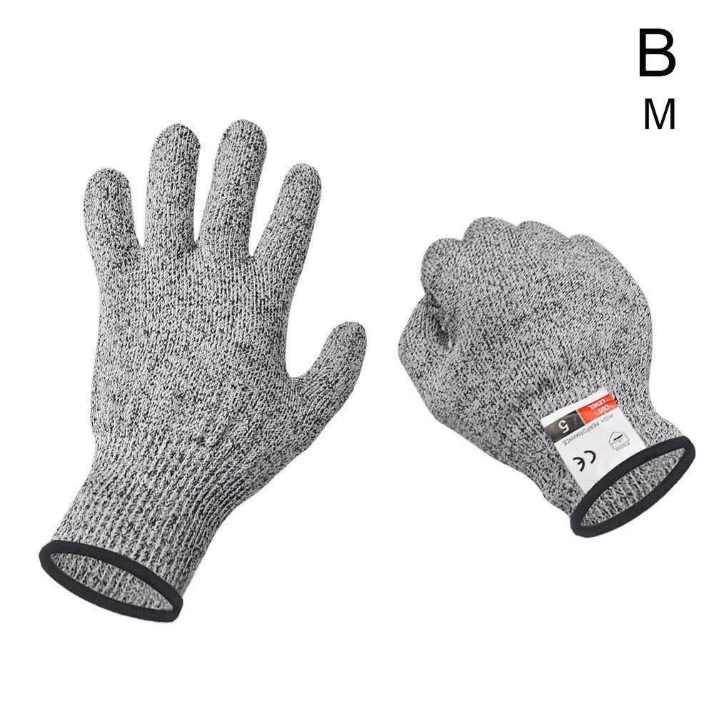 1PAIR Grade 5 Cut-Resistant Gloves Safety Protection Gloves Cut-Resistant Grade Kite-Flying Wear-Resistant Gloves Gloves J8X6: M