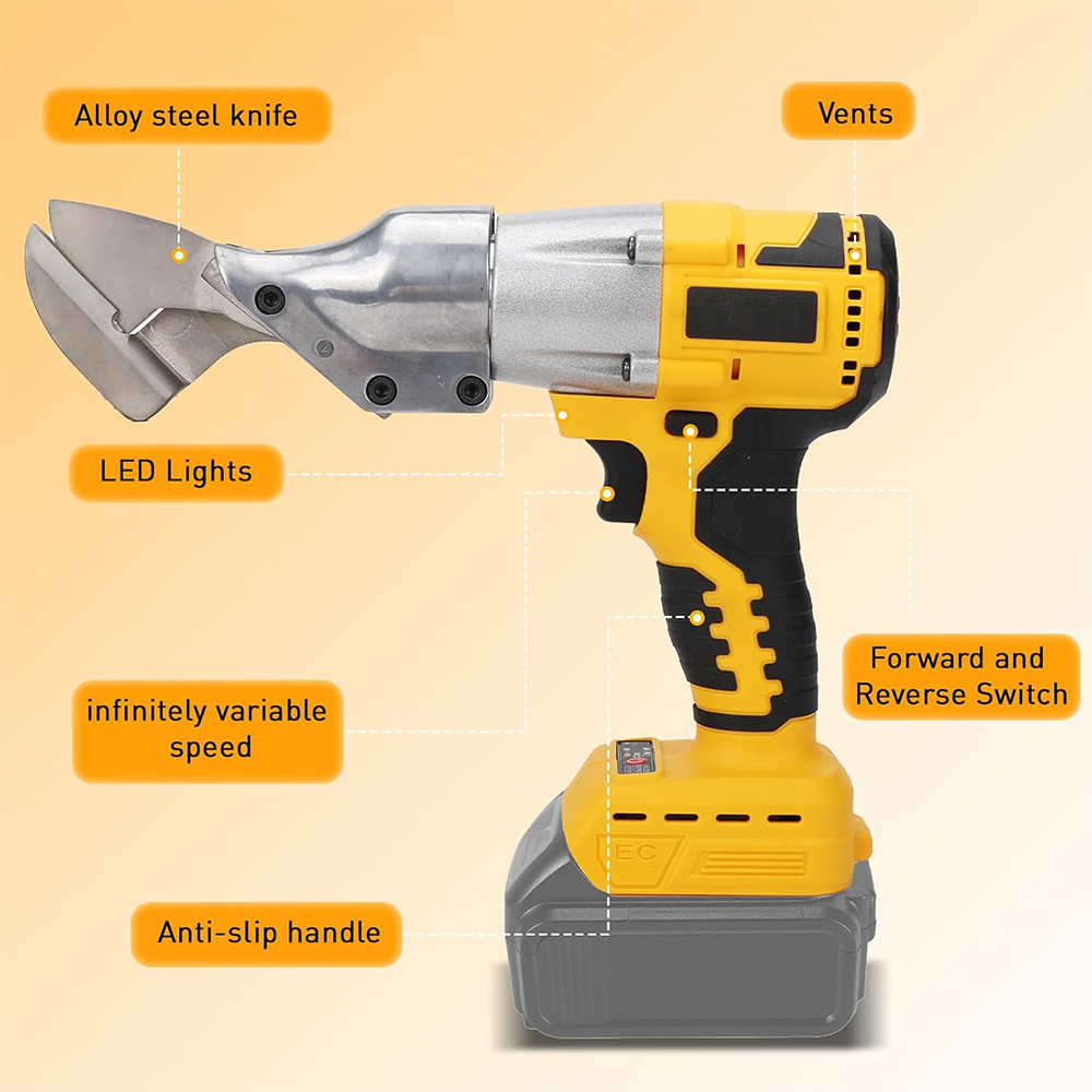 Brushless Electric Scissors 450W Cordless Iron Sheet Scissors Electric Metal Cutting Tools For Makita/Milwaukee (Not Battery)