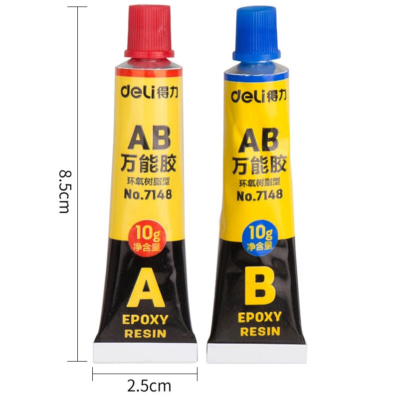 Pegamento de resina epoxi A + B, contacto líquido adhesivo para vidrio, Metal, cerámica, plástico, madera, juguete DIY, papelería de piedra, oficina, escuela F703