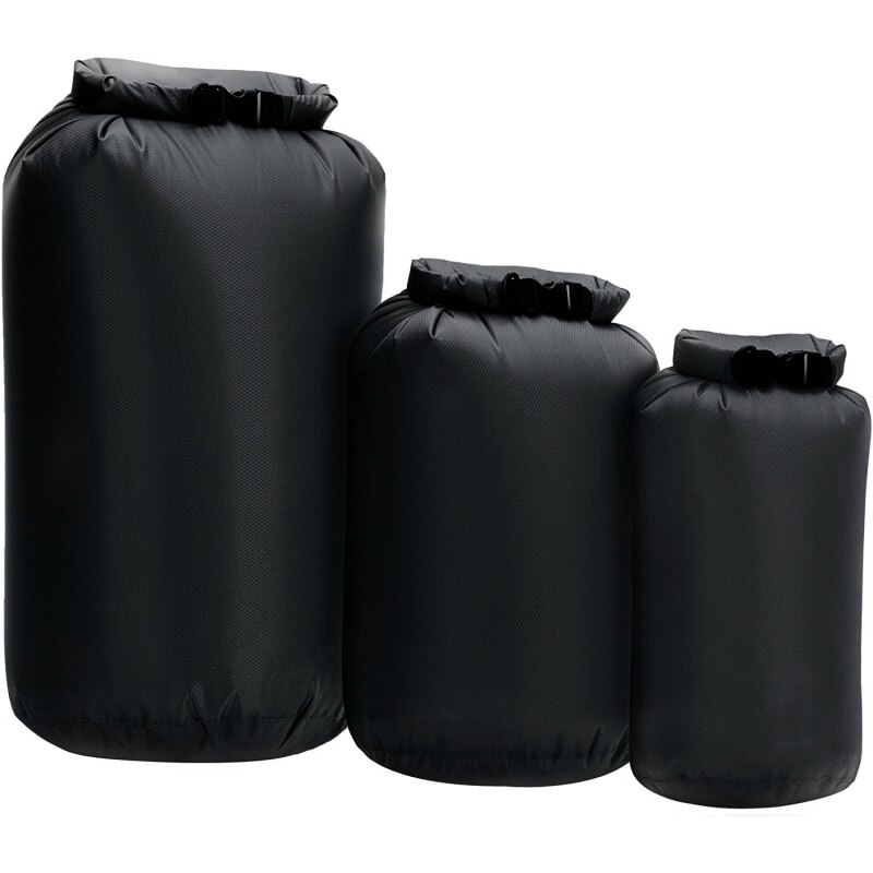 Bolsa seca impermeable de embalaje 8L 40L 70L bolsa impermeable para nadar Kayak a la deriva: Gris oscuro