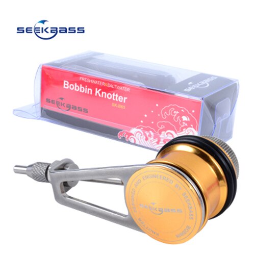 SEEKBASS KNOT ASSIST KNOTTING MACHINE GT KNOT MACHINE FISHING TOOL winder fishing bobbin knotter: YELLOW