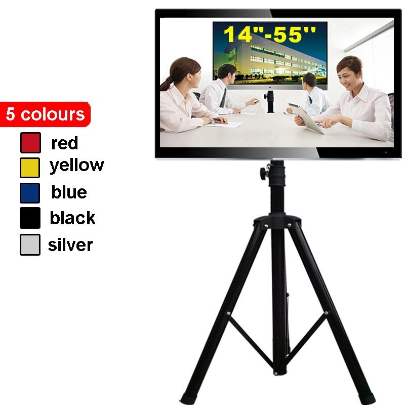 TRKX22B 14-55" Movable Folding LCD TV Floor Stand TV Mount Cart Display Rack