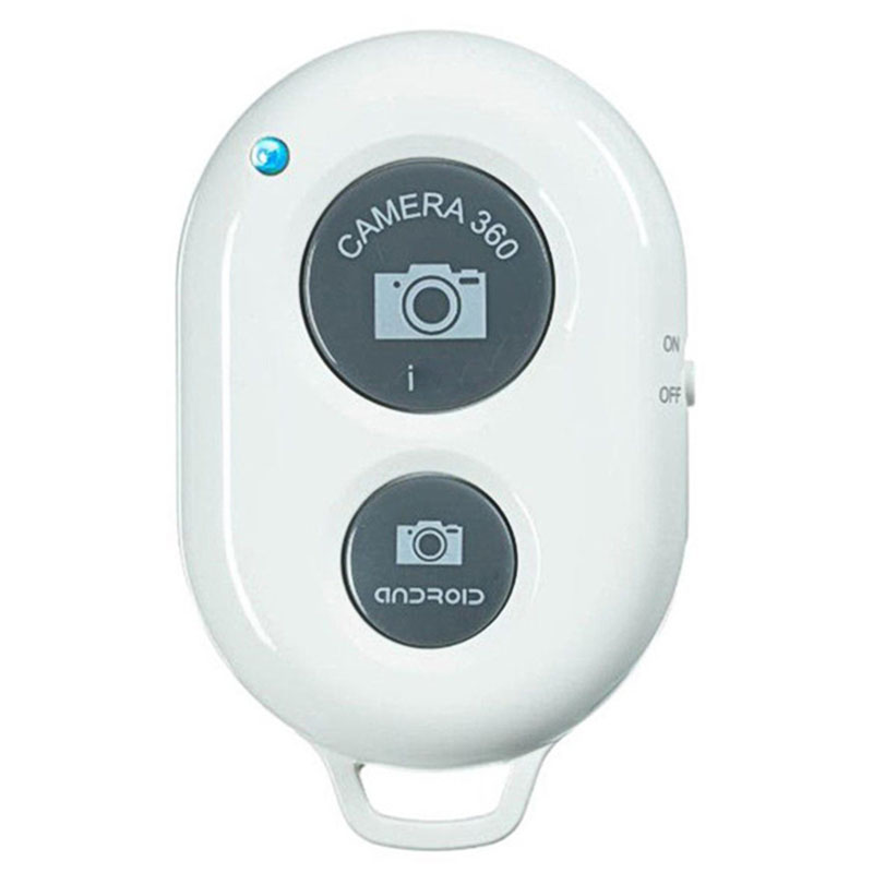 Wireless Bluetooth Smart Phone Camera Remote Control Selfie Stick Shutter for Android IOS SP99: White