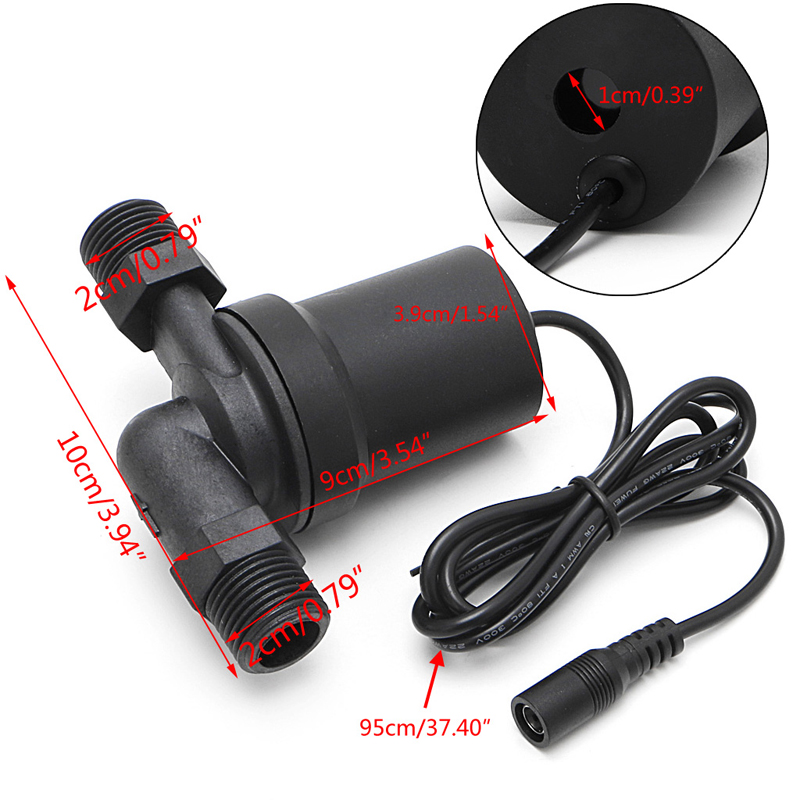 TE091 3m Head 12V 480L/H Brushless Solar Circulation Motor Water Pump Silent