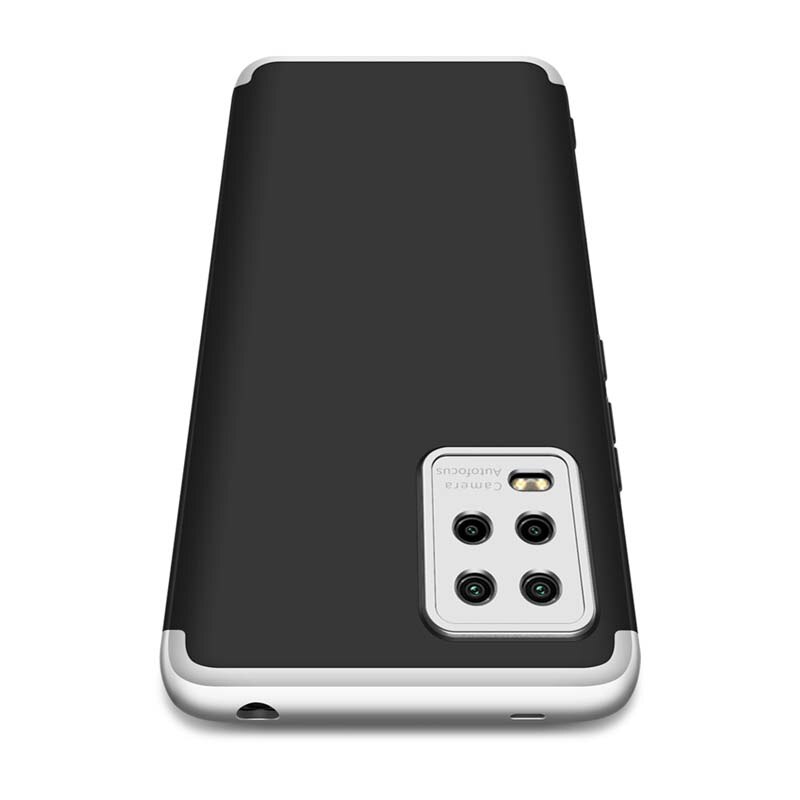 Gkk hoesje voor xiaomi  mi 10 lite 5g hoesje schokbestendig 360 volledige bescherming harde pc matte hoes voor xiaomi  mi 10 youth 5g чехол funda: Voor  mi 10 lite 5g / Type 2 --- zilver