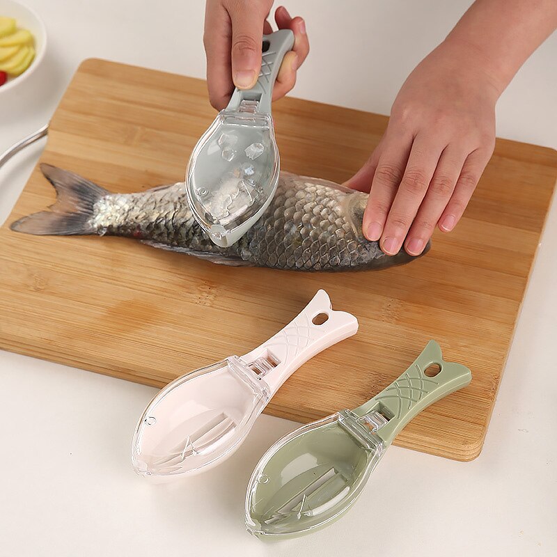 Manual Fish Scale Remover With Lid Household Other Tools And Gadgets Accessories Fish Scale Fish Scraper Scraper For Convenience