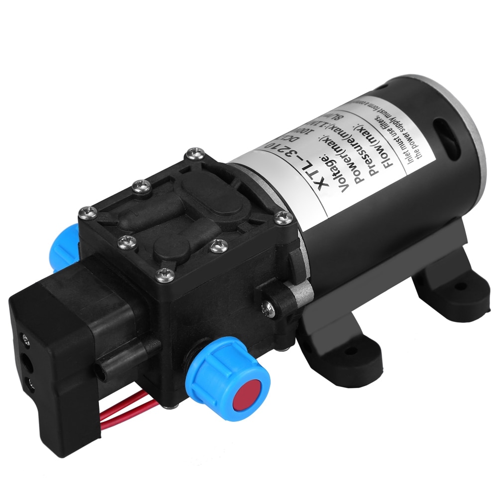8L/Min Diaphragm Water Pump High Pressure Diaphragm Self Priming Water Pump 12V DC 100W 160Psi for Wash