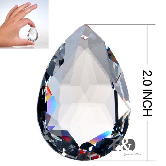 Suncatcher Opknoping Sector Crystal Rainbow Prisma Feng Shui Hangers Lamp Kristal Accessoires Deur Venster Tuin Ornamenten 1Pc: 10