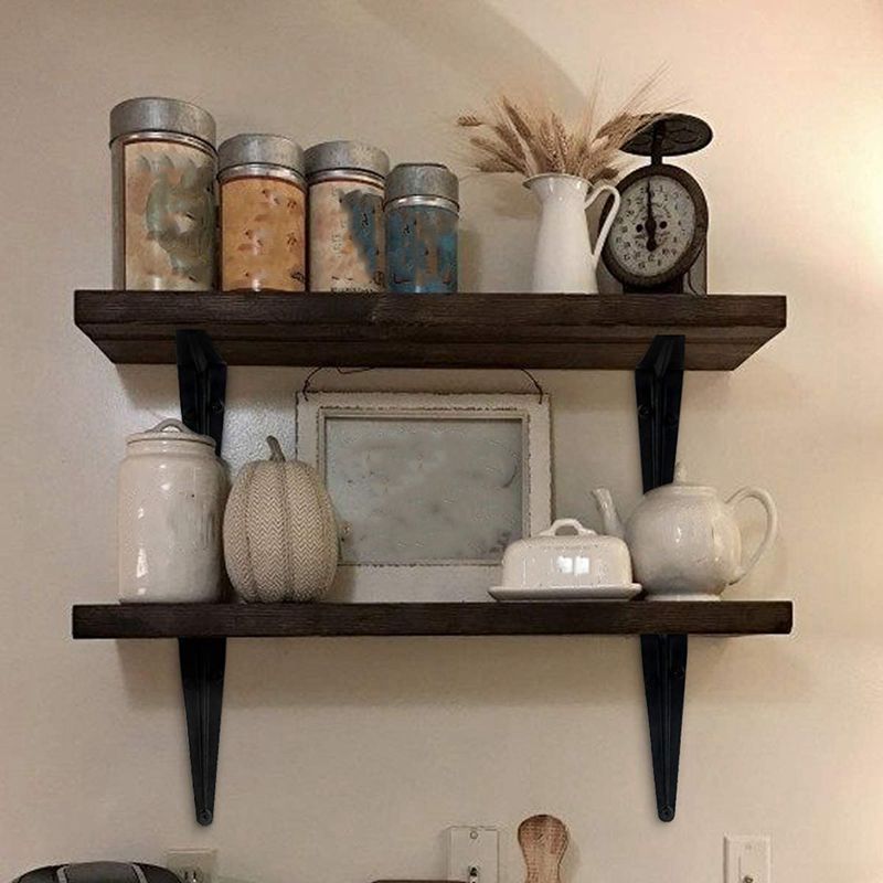 20 Shelf Brackets, Heavy-Duty Corner L-Shaped Bracket Decorative Brackets for Hanging, Metal Shelf Brackets