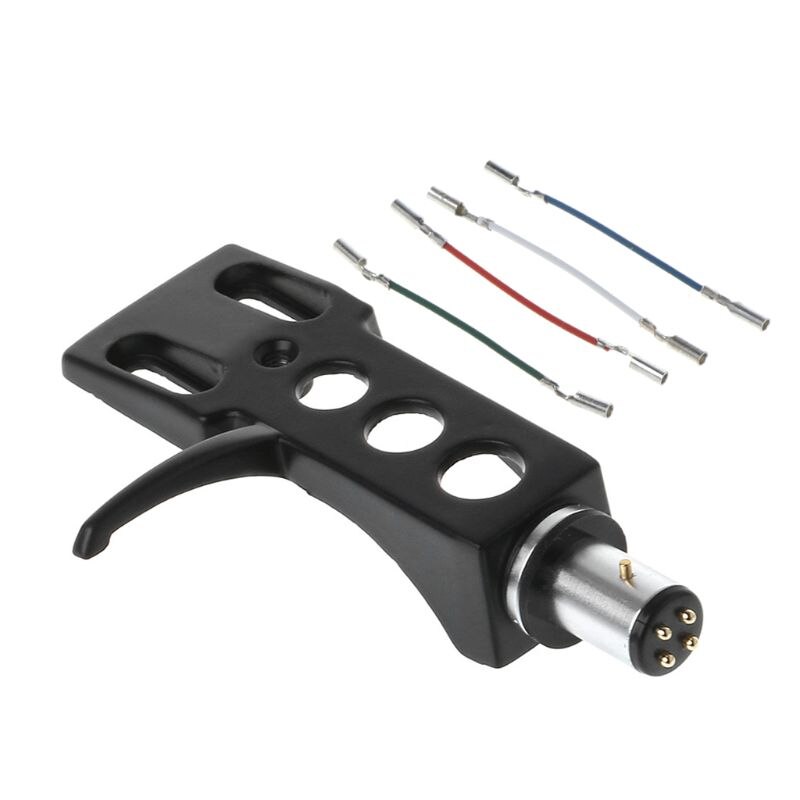 Turntable Headshell Mount Universal LP Phono Cartridge Replacement Phonograph Head Holder Stylus Lead Wire