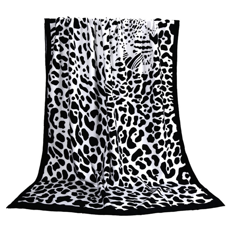 100*180 Luxe Badhanddoek Super-Absorberende Toallas Microfibra Sport Strand Handdoeken Zacht Microfiber Afdrukken Handdoeken (Luipaard)
