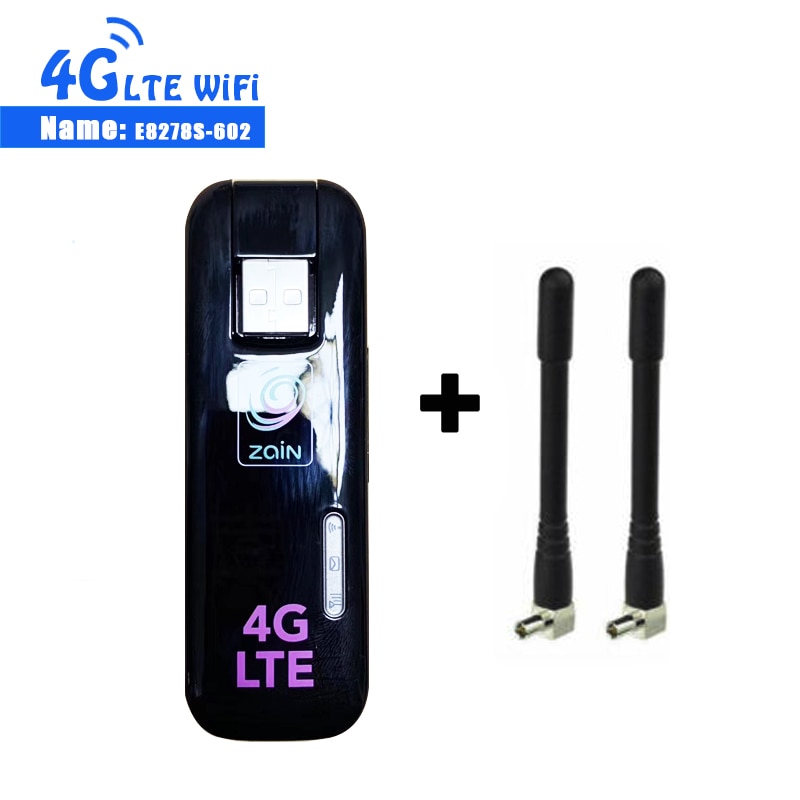 HUAWEI E8278 E8278S-602 4G 150Mbps LTE Cat4 WiFi Dongle +2pcs 4g antenna PK E8372