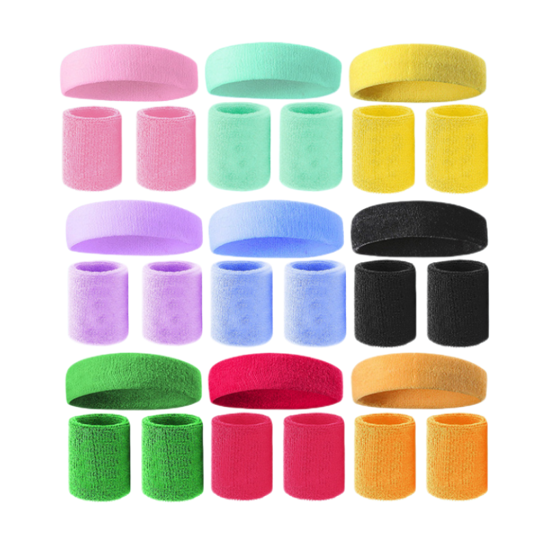 Unisex Sport Zweetband Hoofdband Voor Mannen Vrouwen Unisex Yoga Haarband Gym Stretch Head Bands Sterke Elastische Fitness Basketbal Band