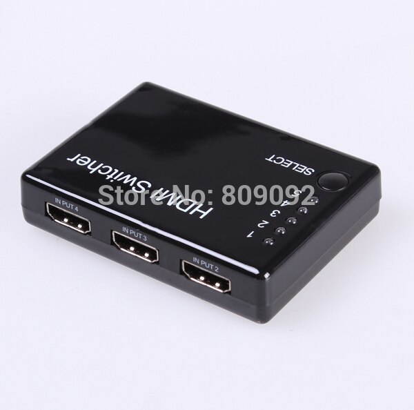 5 Port HDMI Switch Switcher Splitter Box with Remote Control 1080P 5 in 1 out
