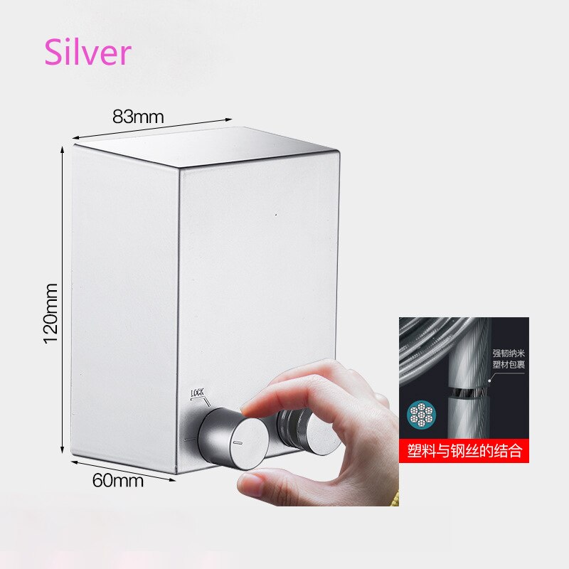 4.2m Wall Hanging Invisible Clothesline Balcony Shrinkage Clothline Mounted Dryer Clotheslines Laundry Hangers Wall Drying Rack: Gray