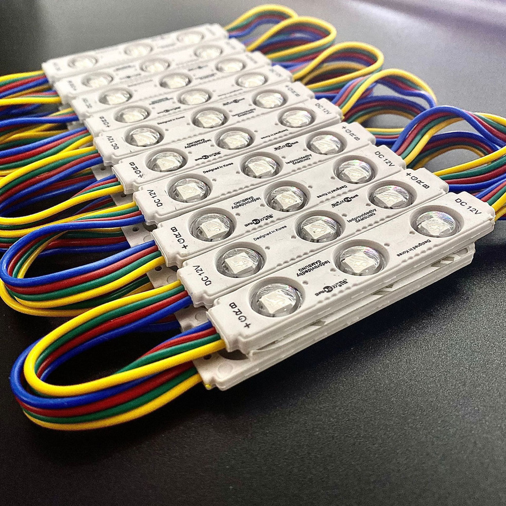 Neue 20Stck 12V 5050 RGB LED Modul 3LEDs Injektion Modul Licht Führte Zeichen Licht IP65 Wasserdicht für FÜHRTE Zeichen Hintergrundbeleuchtung