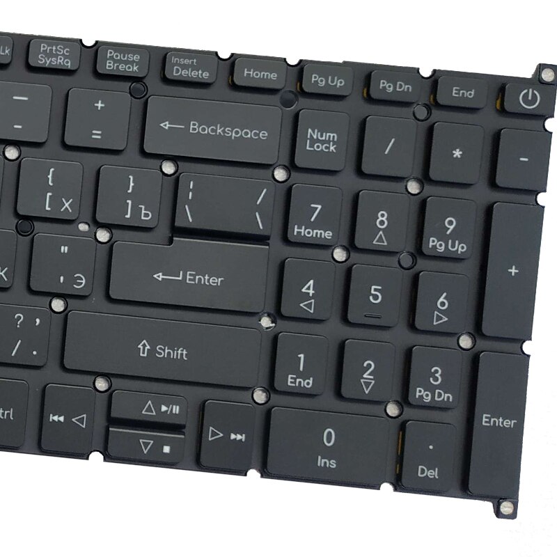 Laptop Russian Keyboard for Acer Aspire A317-32 A317-51 A317-51G A317-51K A317-51kg RU Balck No Frame With Backlight