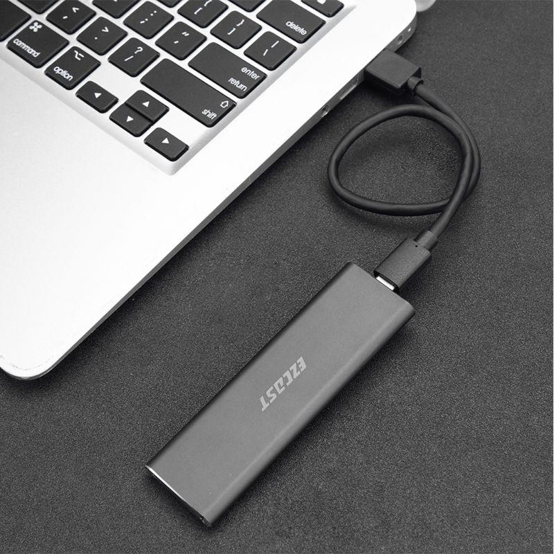 Carcasa de disco duro externo para móvil, adaptador de carcasa SSD HDD M.2 NVME de PCIe a USB3.1, D08A