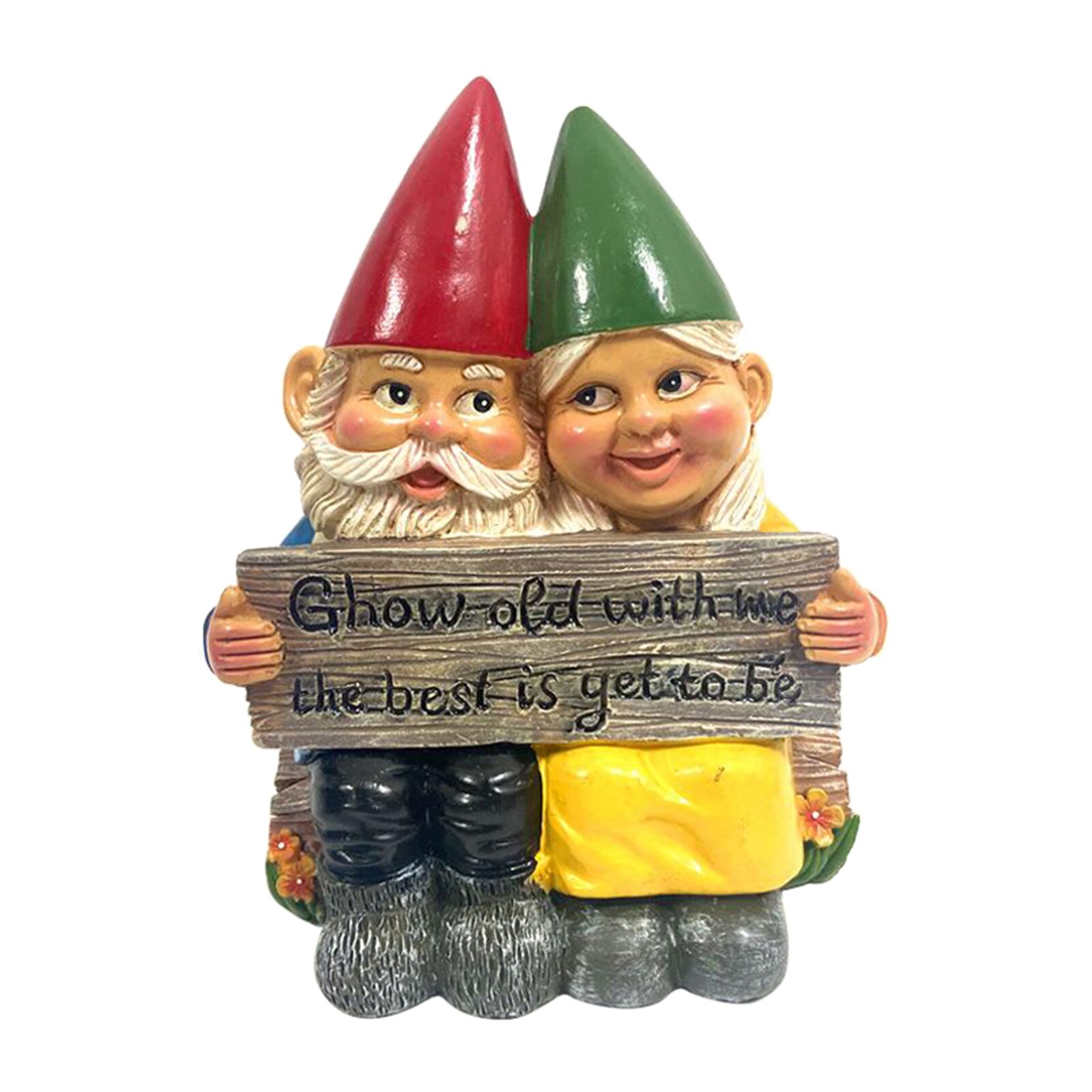 Novelty Garden Gnome Statue Mini Resin Garden Gnome for Christmas Dress Up DIY: I