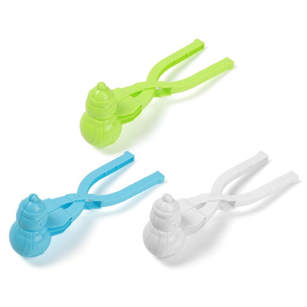 Boule de neige pince canard en forme de pelle à neige Football ShapeSand moule bonhomme de neige fabricant sculpter faisant des outils enfants Sports de plein air jouets: Football