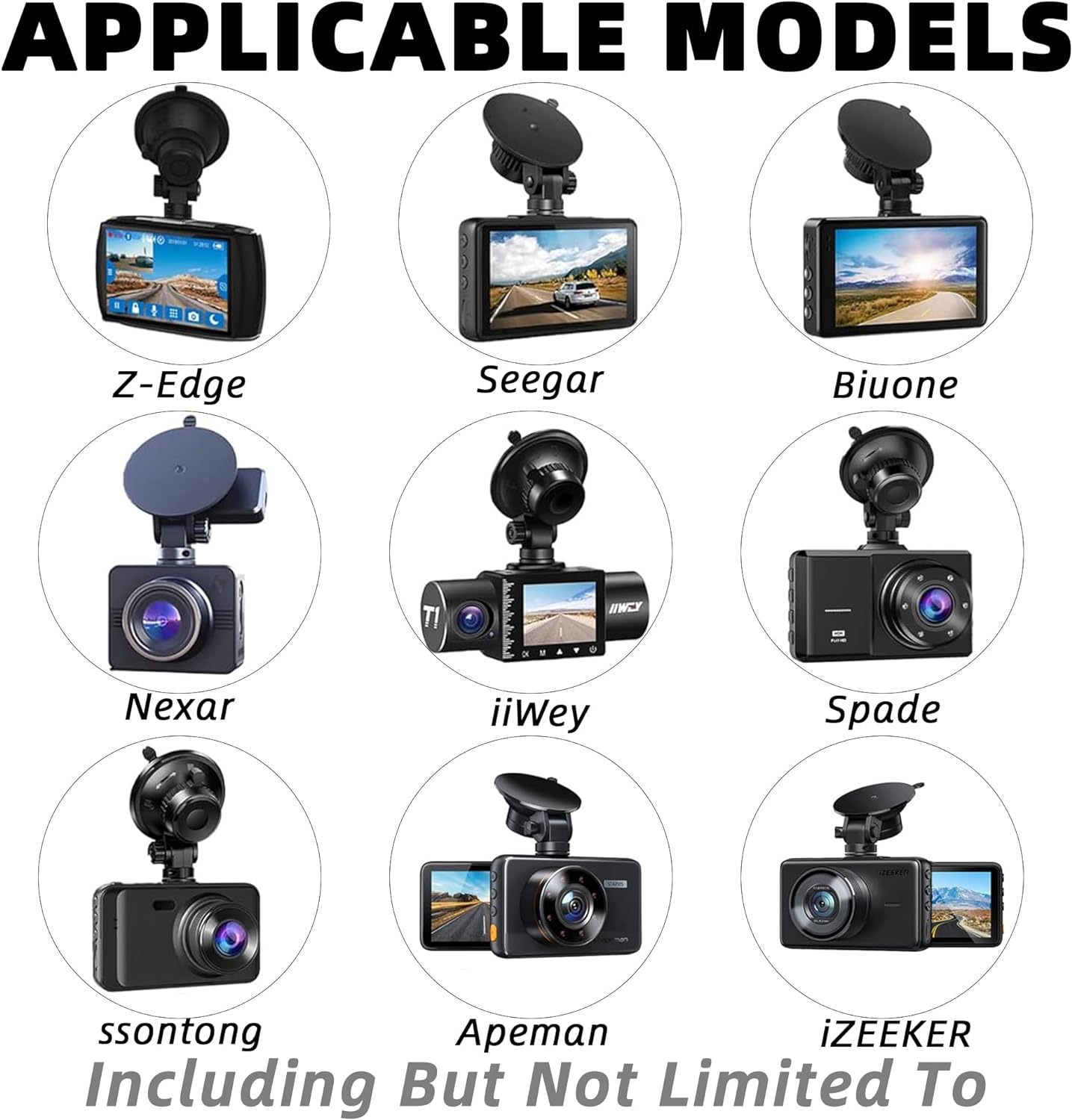 Voorruit Zuignap Mount Houder & Dashboard Zelfklevende Plakkerige Montagebeugel Voor Ssontong Biuone Izeker Z-Edge Spade Nexar
