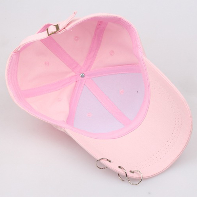 Hip Hop Baseball Cap Voor Vrouwen Mannen Punk Piercing Ring Snapback Hoed Lente Zomer Outdoor Ongedwongen Zonnehoed