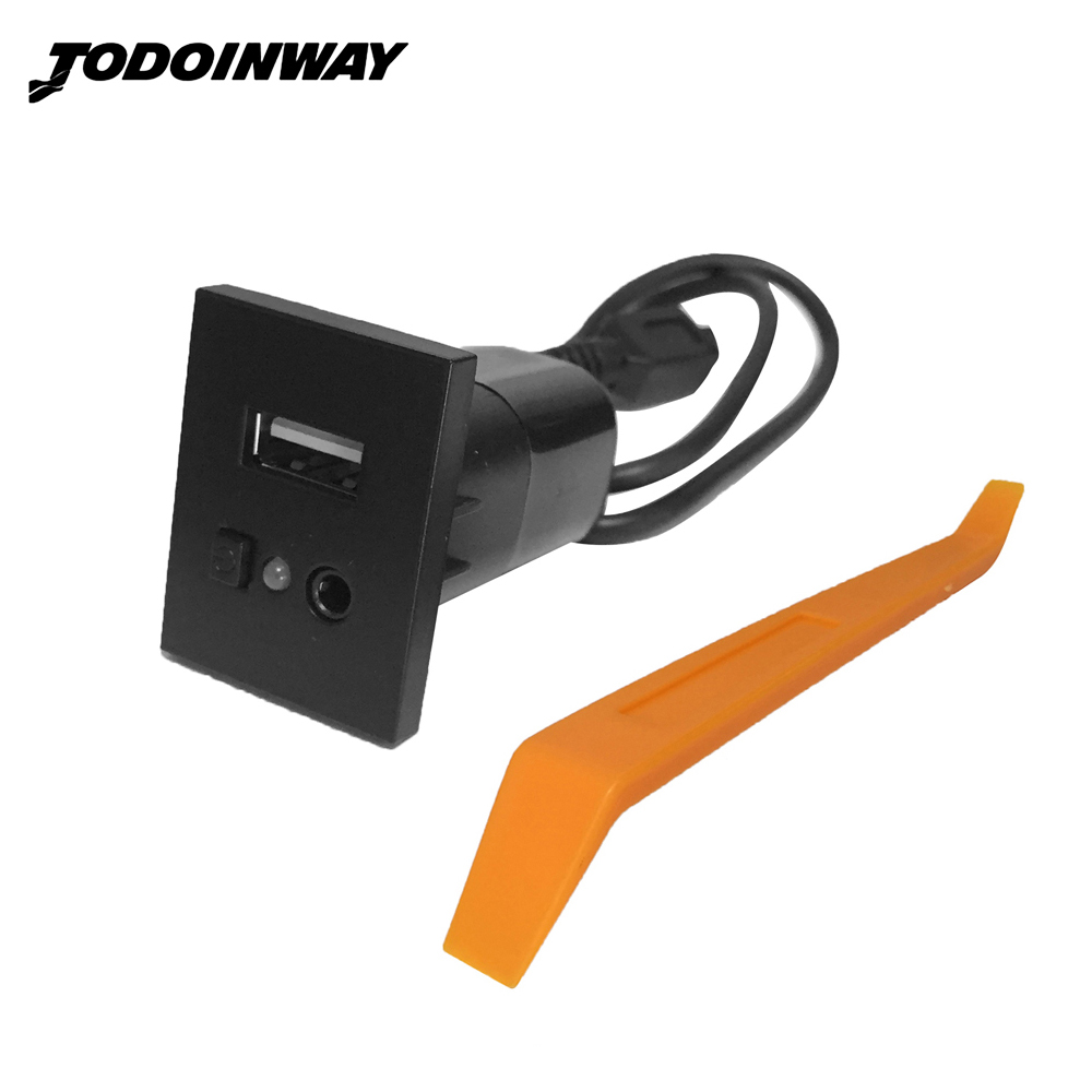 Adaptador de Cable de ranura USB auxiliar para coche, Minireproductor de CD de Audio, interfaz, accesorios para Ford Focus 2 MK2 c-max kuga mk1