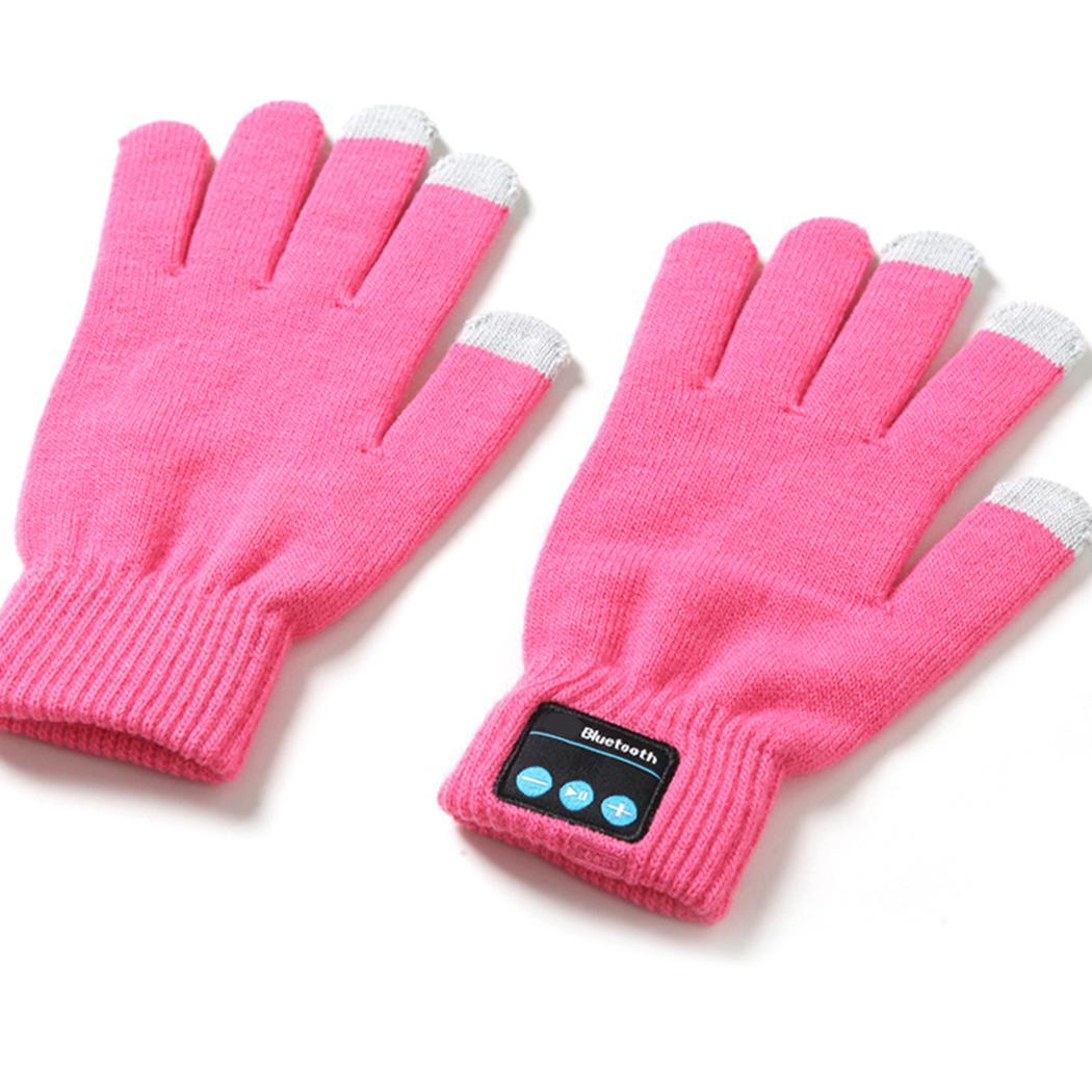 V4.2 Drahtlose Bluetooth Handschuhe Headset Anruf Musik Gestrickte paar Touchscreen 75g Handschuhe