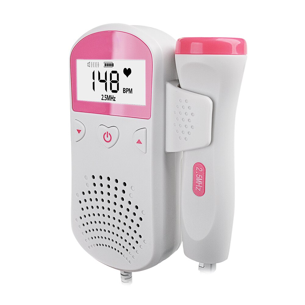 Føtal doppler ultralyd baby hjerteslagsdetektor hjemme gravid doppler baby pulsmåler lomme doppler 2.5 mhz