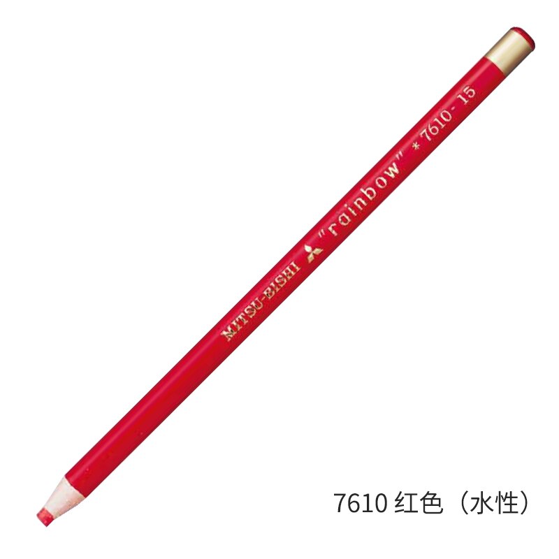 12 Pcs Japan Uni 7610 Regenboog Waterbasis Krijt Milieuvriendelijke Roll Papier Schilderen Mark Graffiti Art Supply Multicolor Optionele: 12pcs Red