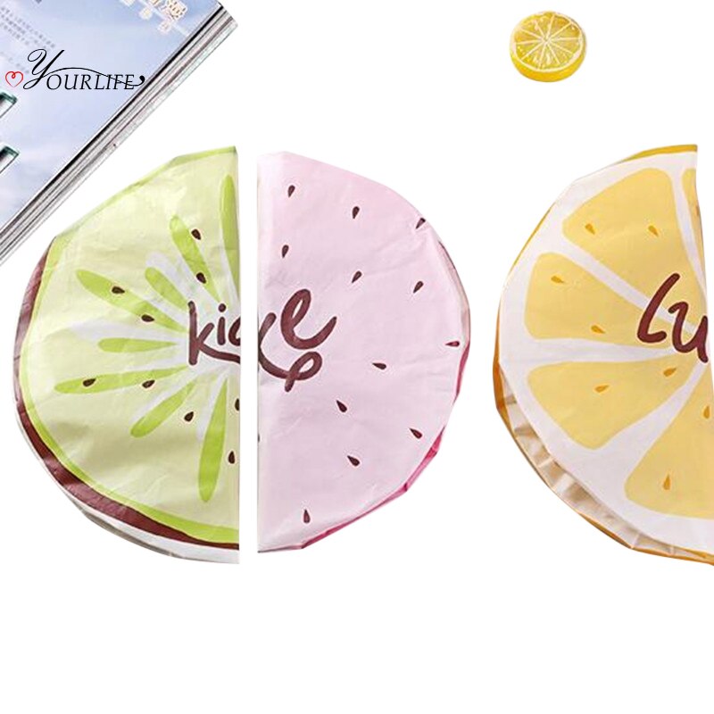 OYOURLIFE Bathroom Cartoon Waterproof Bath Cap Douche Cap Elastic Band Shower Hat For Women Hair Protective Cosmetic Cap