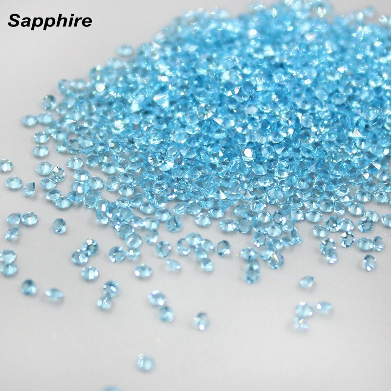 1440 unids/lote 1,3mm gemas Multicolor de Arte de uñas Micro diamantes de imitación Mini decoración de uñas ACCESORIOS DE MANICURA: sapphire