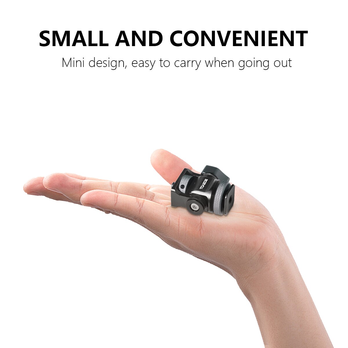TOAZOE DSLR Camera Clamp Obrotowy i regulowany uchwyt monitora z podstawą Cold Shoe do lampy błyskowej monitora DIY Attachment