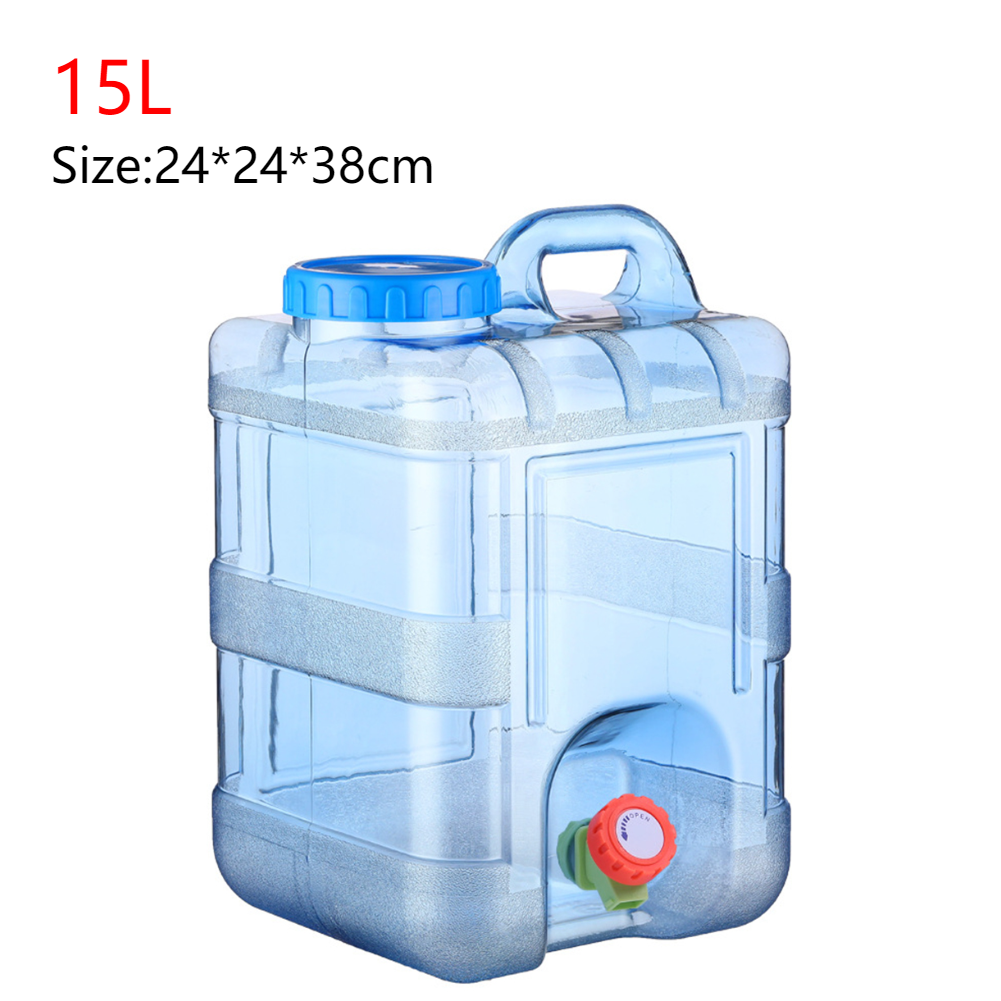 5/7.5/8/10/12/15l Buitenwateremmer Met Kraan Rijden Watertank Container Draagbaar Water Kan Voor Kamperen Picknick Wandelen: GRIJS