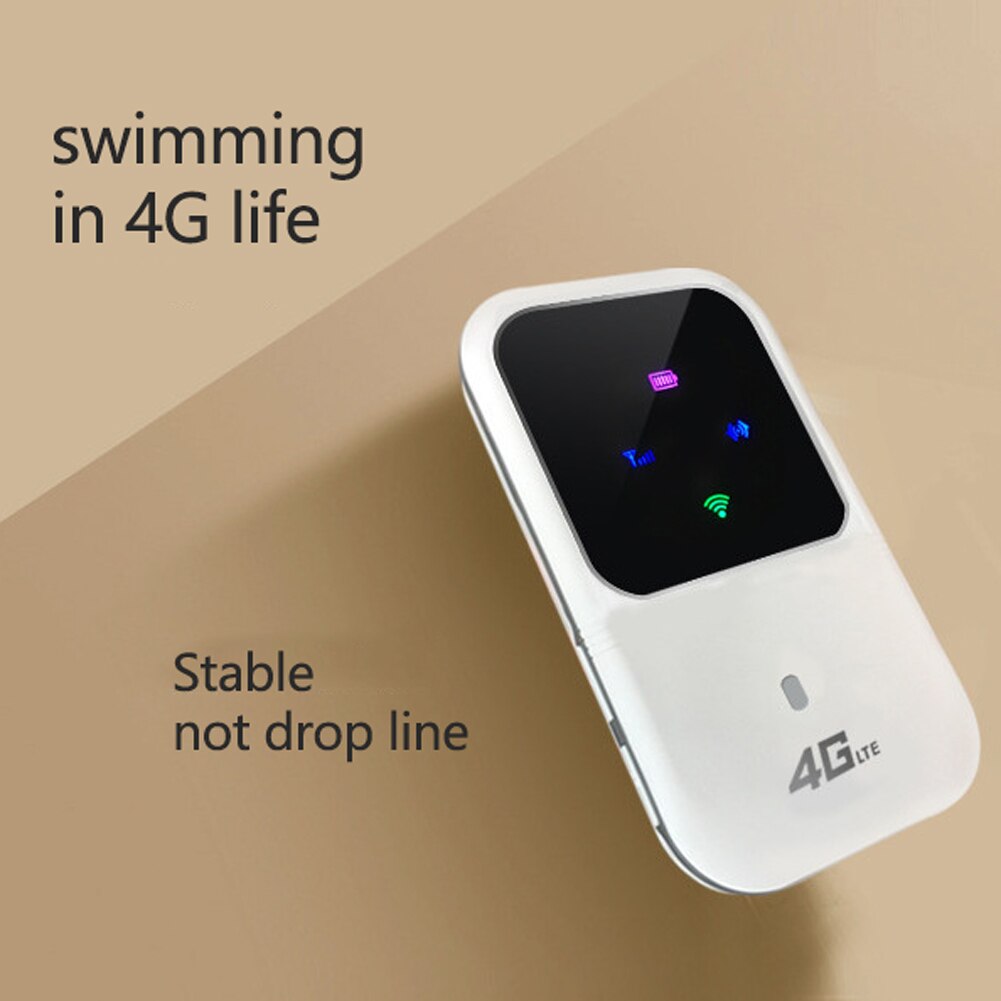 4g lte batterijgevoede mobiele router hotspot campingmodem thuis draadloos wifi auto sterk signaal usb-interface led-indicator