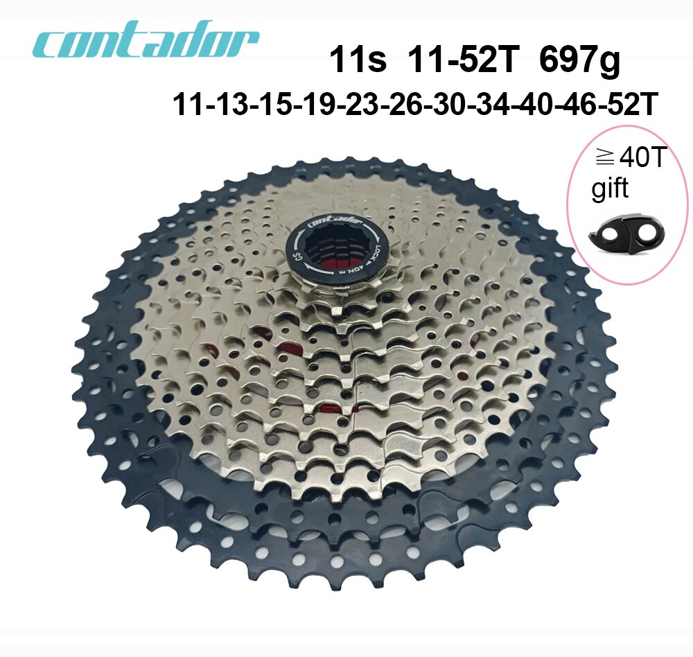Contador bicycle cassette 8 9 10 11 12velocità MTB flywheel 11-40T/11-42T/11-46T/11-50T/11-52: 11S 11-52T