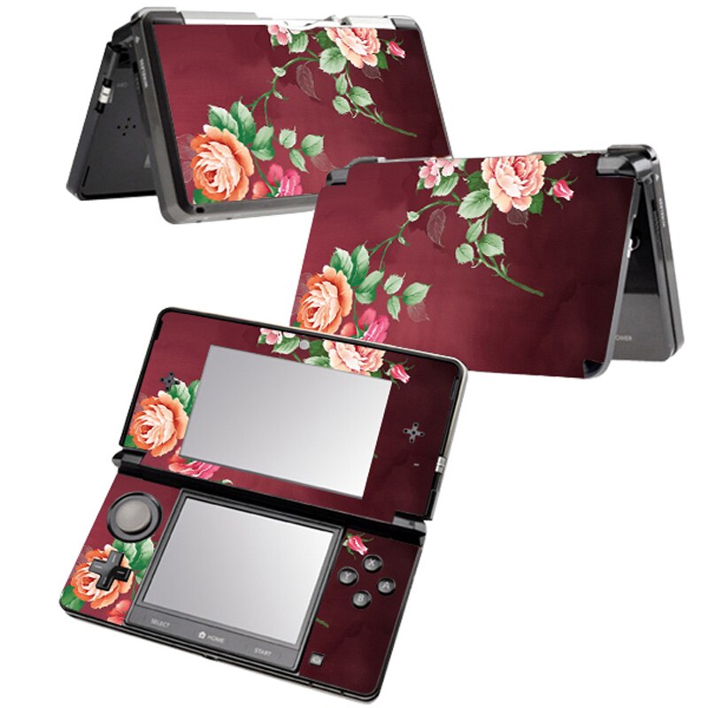 Flower For Nin tend 3DS console sticker For Nintend 3ds Skin Sticker 3ds Game Console Vinyl Sticker for 3ds protect skin: TN-3DS-0098