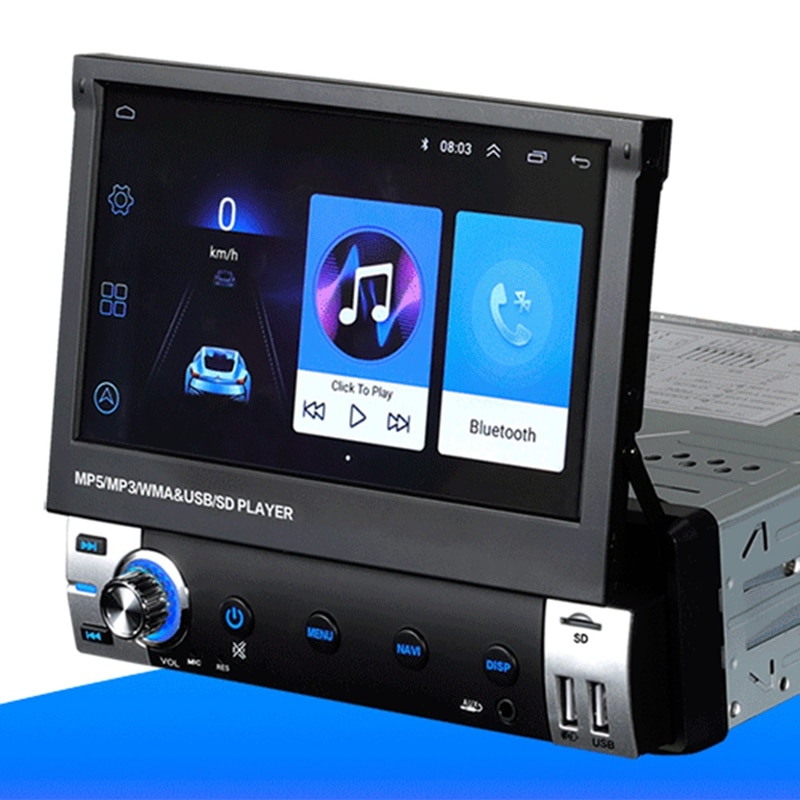 Auto Elektronica Dvd Cd Ondersteuning MP3 Wma Wav Autoradio Autoradio Aux Ingang Ontvanger Bluetooth Stereo Audio Player Multimedia