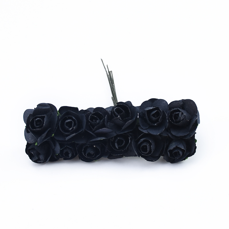 12 stuks Decoratieve bloemen kransen scrapbooking Papieren bloemen kerst decoraties voor thuis diy box kunstbloemen: 2