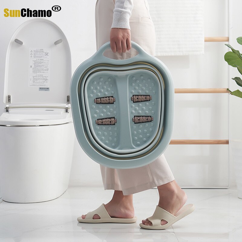 Bain de pieds repliable en plastique, Spa pédicure, pied à bulles, trempage, Sauna, maison, bain à remous, nouvel arrivage