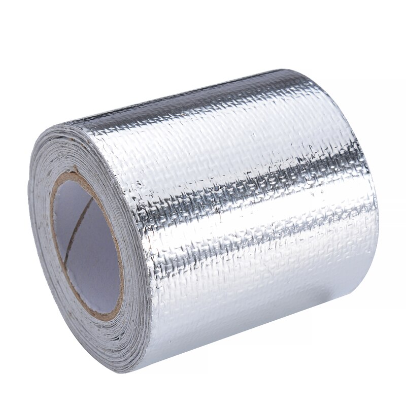 5M Car Thickened Heat Insulation Heat Shield Reflective Aluminum Foil Tape Engine Pipe Cover Auto Temperature Isolated Sticker