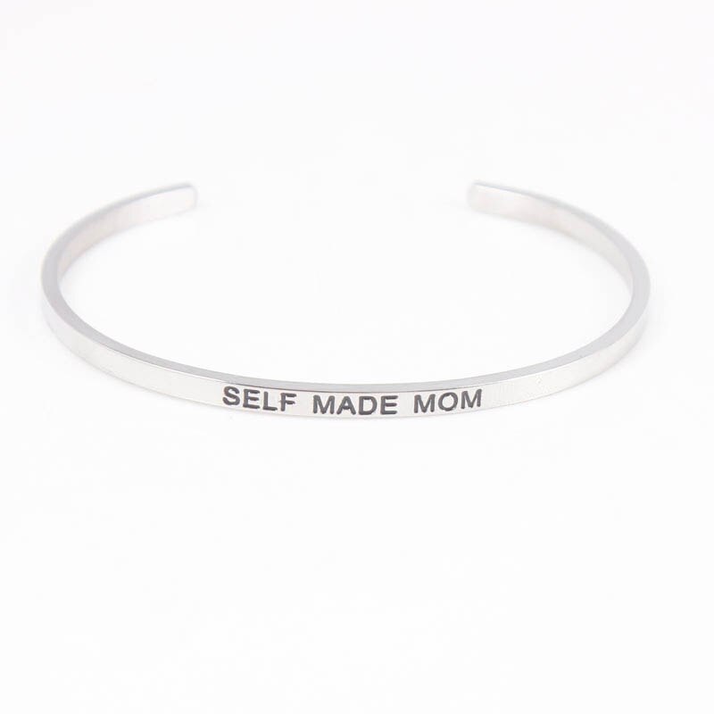 3.2mm Stainless Steel Bangle Engraved you are my sunshine Inspirational Quote Cuff Mantra Bracelet for Women: 4