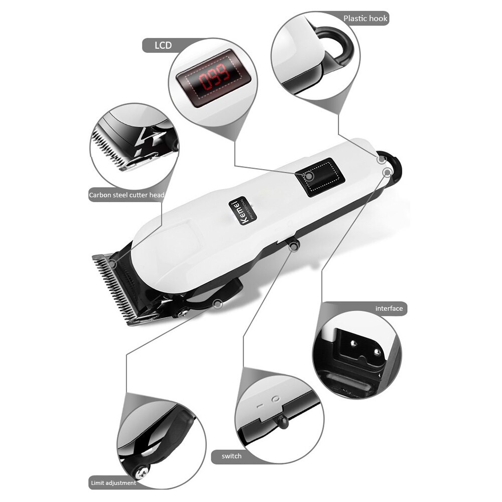 Kemel Professionelle Digitale Haar Trimmer Kamei Elektrische Cutter Kmei Barbershop Maschine für Rasieren Kopf Kemey Cliper Keimei Kimei