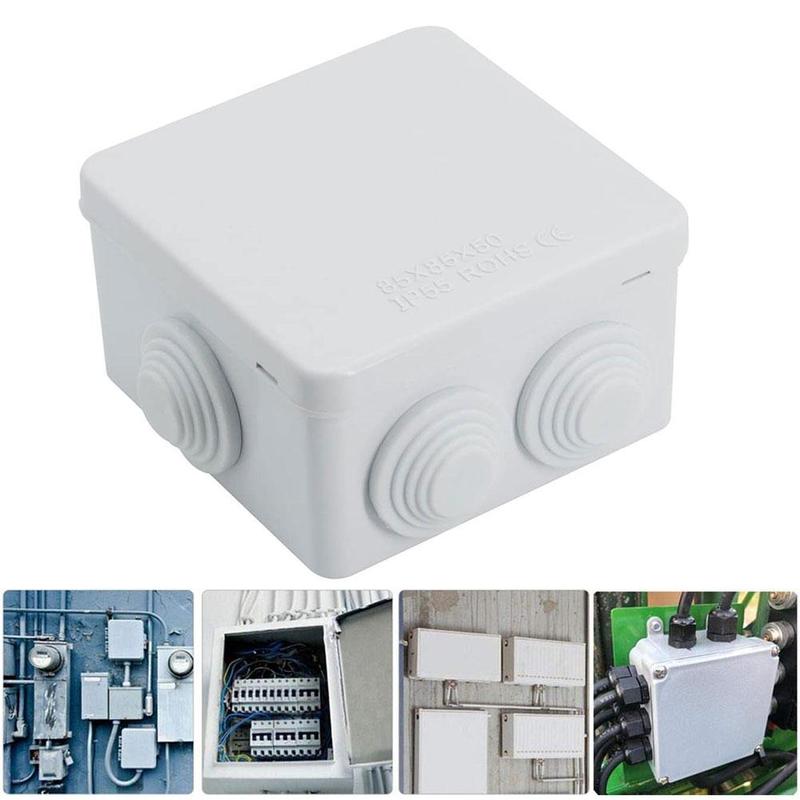 ABS Plastic IP55 Waterproof Junction Box DIY Outdoor Electrical Connection box Cable Branch box