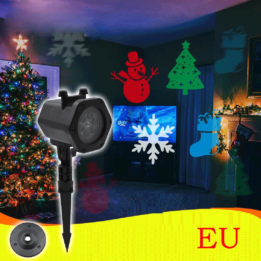 Ouhaobin Ip65 Led Party Geanimeerde Patroon Projector Kerst Halloween 12 Schakelbare Proyector De Uso Doméstico: B