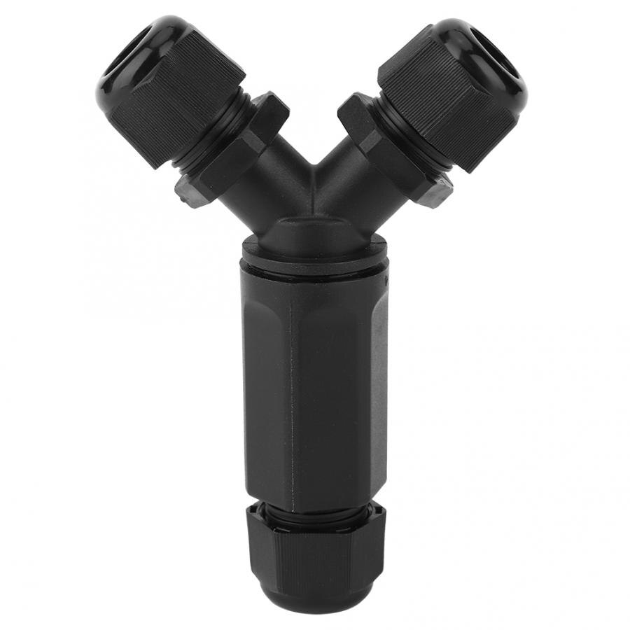 Waterproof wire connector LED IP68 Waterproof Connector 3-Way 3-Core Y-Type Wire Plug for Electrical Accessories