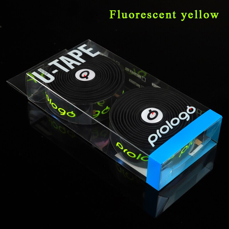 Cinta de manillar de bicicleta Prologo GEL manillar de bicicleta de carretera cinta de piñón fijo correas accesorios ultraligero 65g 2M * 3CM * 25MM: black-yellow
