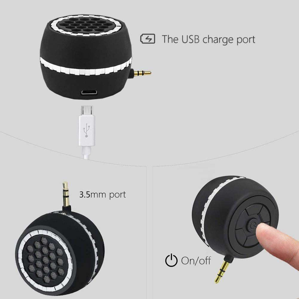 Portable Wireless Speaker Phone External Speaker Universal 3.5mm Jack Mini Sound Box For Smartphone Tablet Laptop MP3 MP4