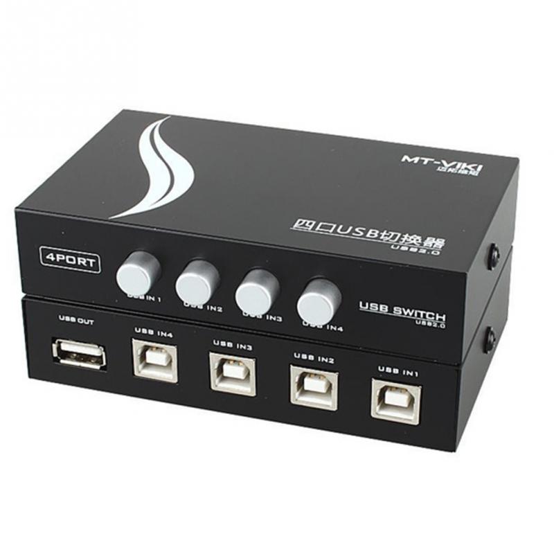Neue USB 2.0 4 Hafen Teilen teilen schalten Umschalter Wähler Kasten Hub Für PC Computer Manuelle Scanner Drucker