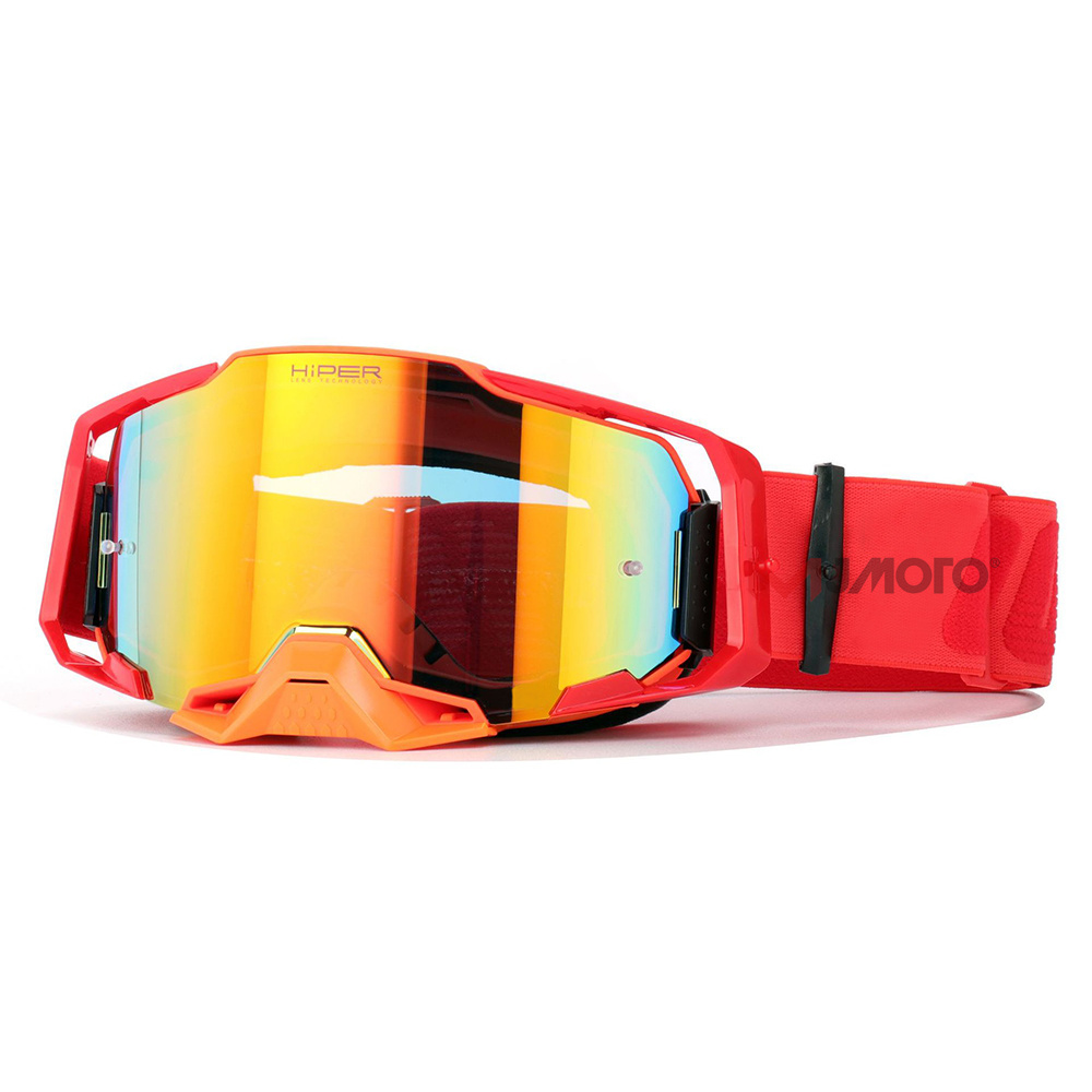 2022 Armega Motorrijden Bril Off-Road Anti-Fog Lens Motocross Goggles Ski Dirt Bike Cycling Moto Bril: Red